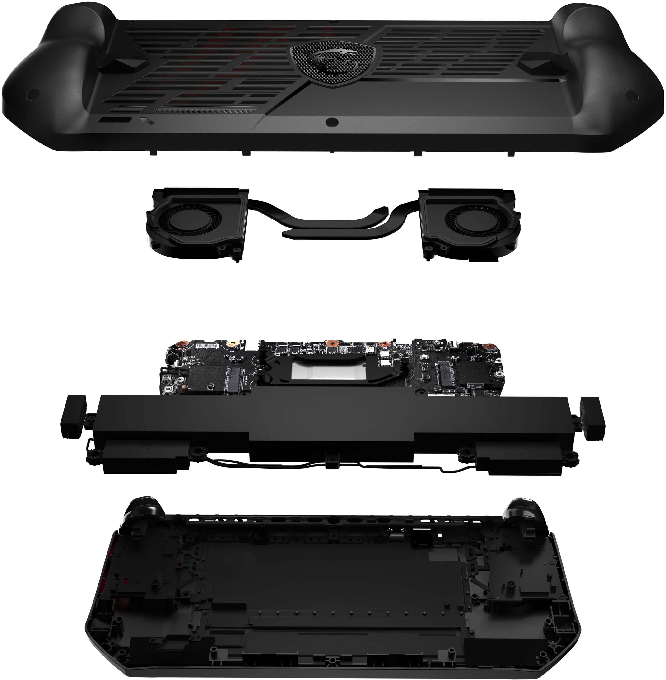 Alt View 11. MSI - Claw A1M 7" 120Hz FHD 1080P Gaming Handheld-Intel core CU5 135H-Intel Arc-16GB-512GBSSD - Black.