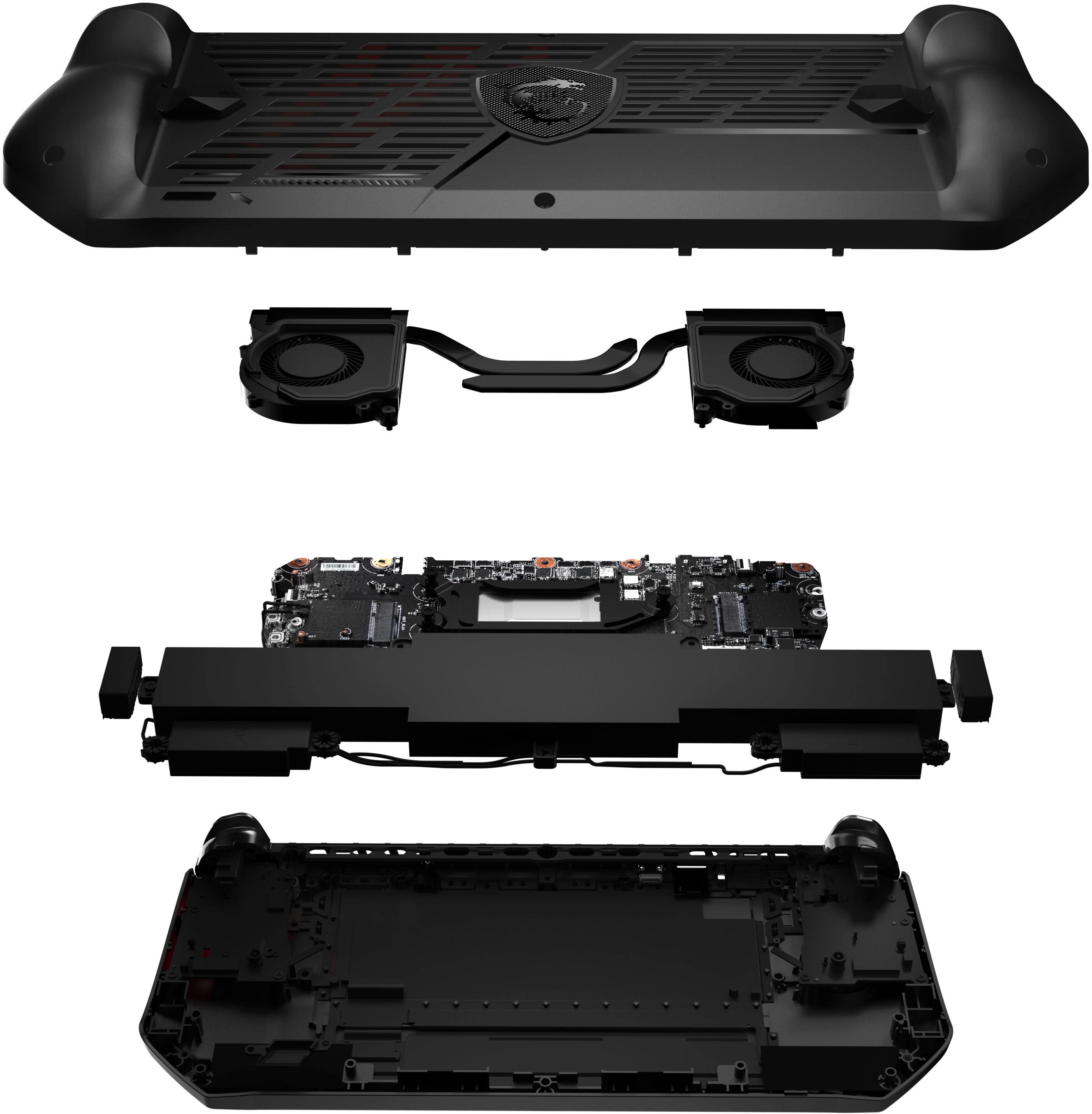 Alt View 11. MSI - Claw A1M 7" 120Hz FHD 1080P Gaming Handheld-Intel core CU5 135H-Intel Arc-16GB-512GBSSD - Black.