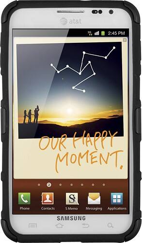 Front Standard. Platinum Series - Cruiser Case for Samsung Galaxy Note Mobile Phones - Black.