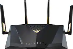 ASUS - RT-BE7200 Dual-Band Wi-Fi 7 Router - Black - Front_Zoom