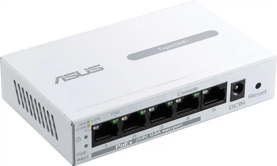 ASUS ExpertWiFi EBP15 5 Port Gigabit Smart Managed PoE+ Ethernet Switch ...