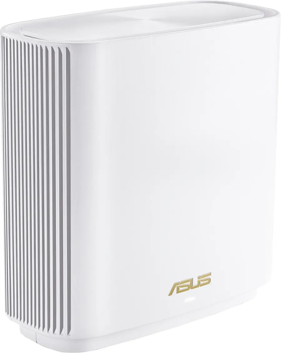 Left. ASUS - ZenWiFi AXE7800 WiFi 6E Tri-band Mesh Router (3-Pack) - White.