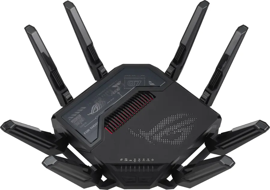 ASUS ROG Rapture GT BE98 Pro BE30000 Quad Band Wi Fi 7 Gaming Router ...