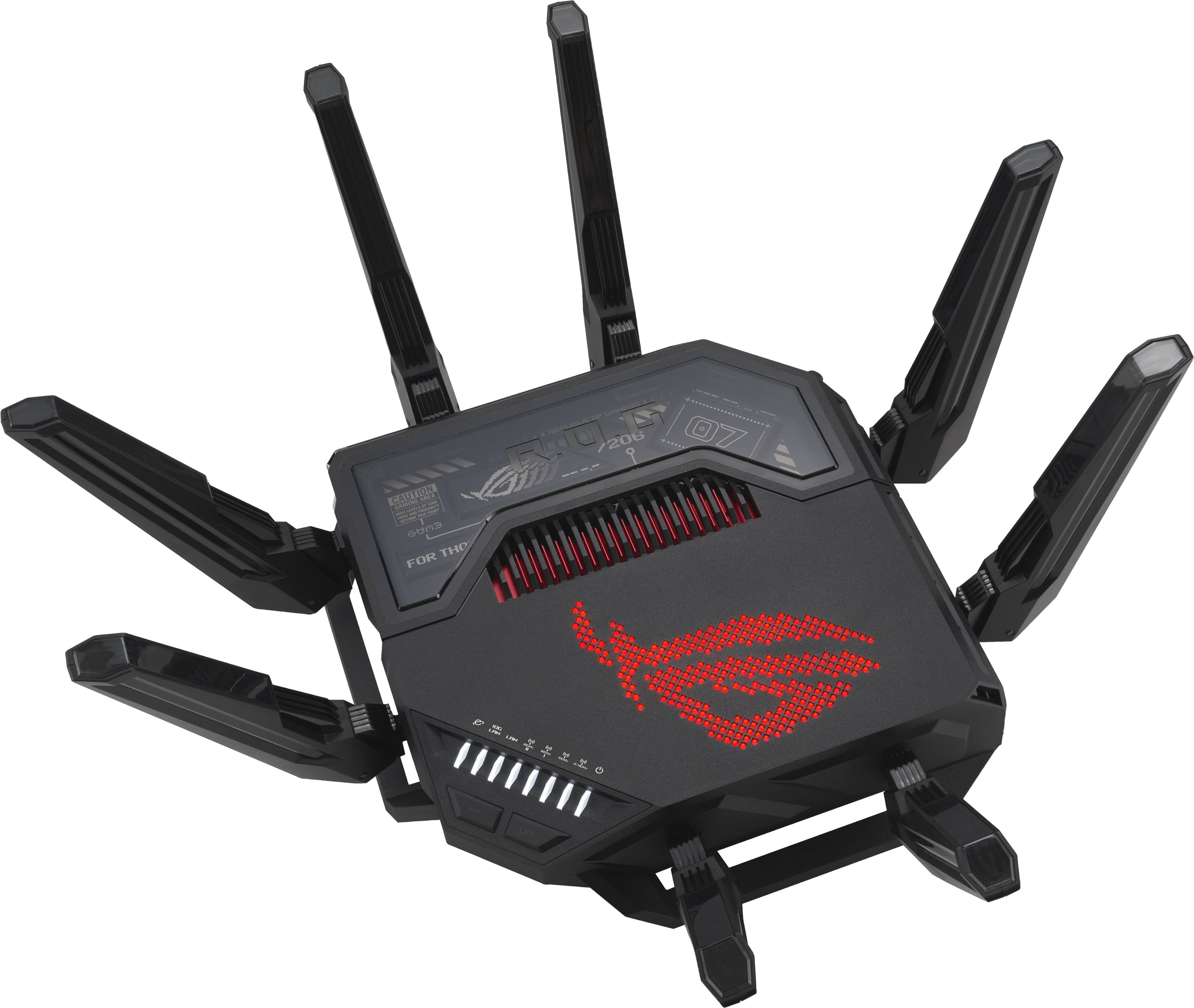 Alt View 12. ASUS - ROG Rapture GT-BE98 Pro BE30000 Quad-band Gaming Router - Black.