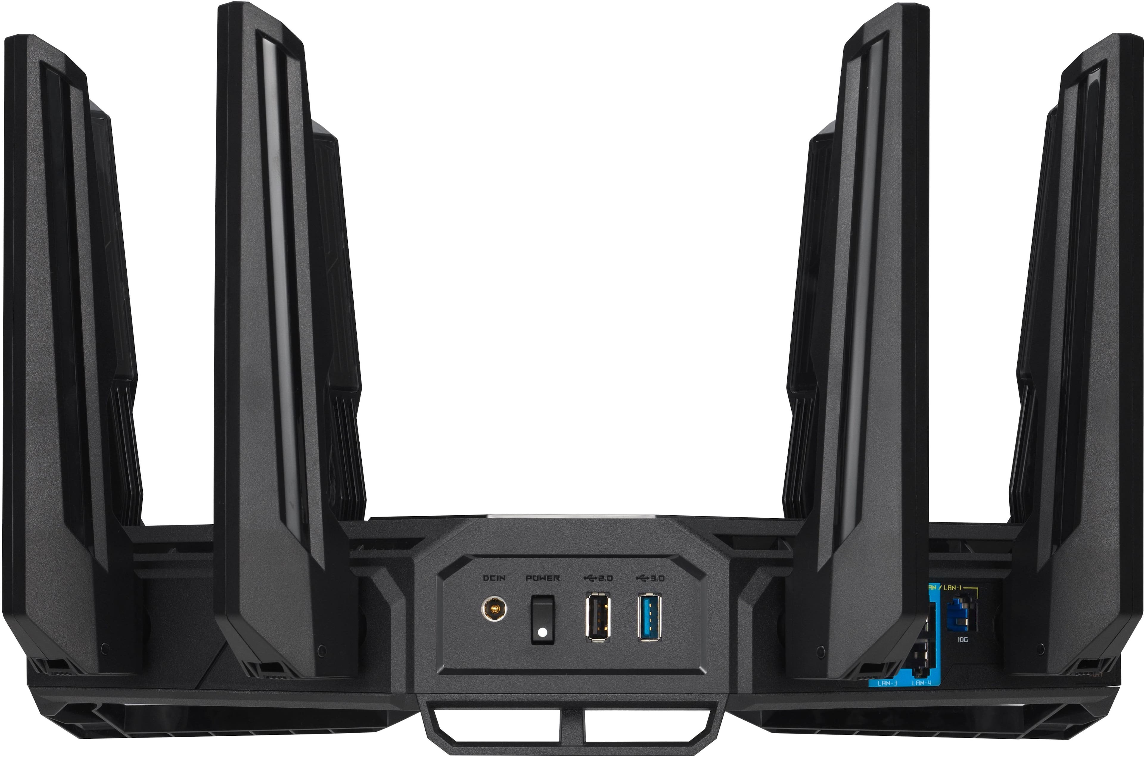 Alt View 16. ASUS - ROG Rapture GT-BE98 Pro BE30000 Quad-band Gaming Router - Black.