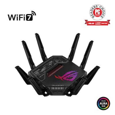 ASUS ROG Rapture GT BE98 Pro BE30000 Quad Band Wi Fi 7 Gaming ASUS ROG Rapture GT BE98 Pro BE30000 Quad Band Wi Fi 7 Gaming
