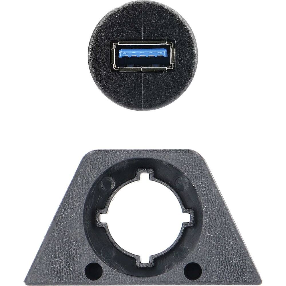 Alt View 11. Install Bay - 1' Female USB 3.0 Type-A to Male USB 3.0 Type-A Adapter - Black.