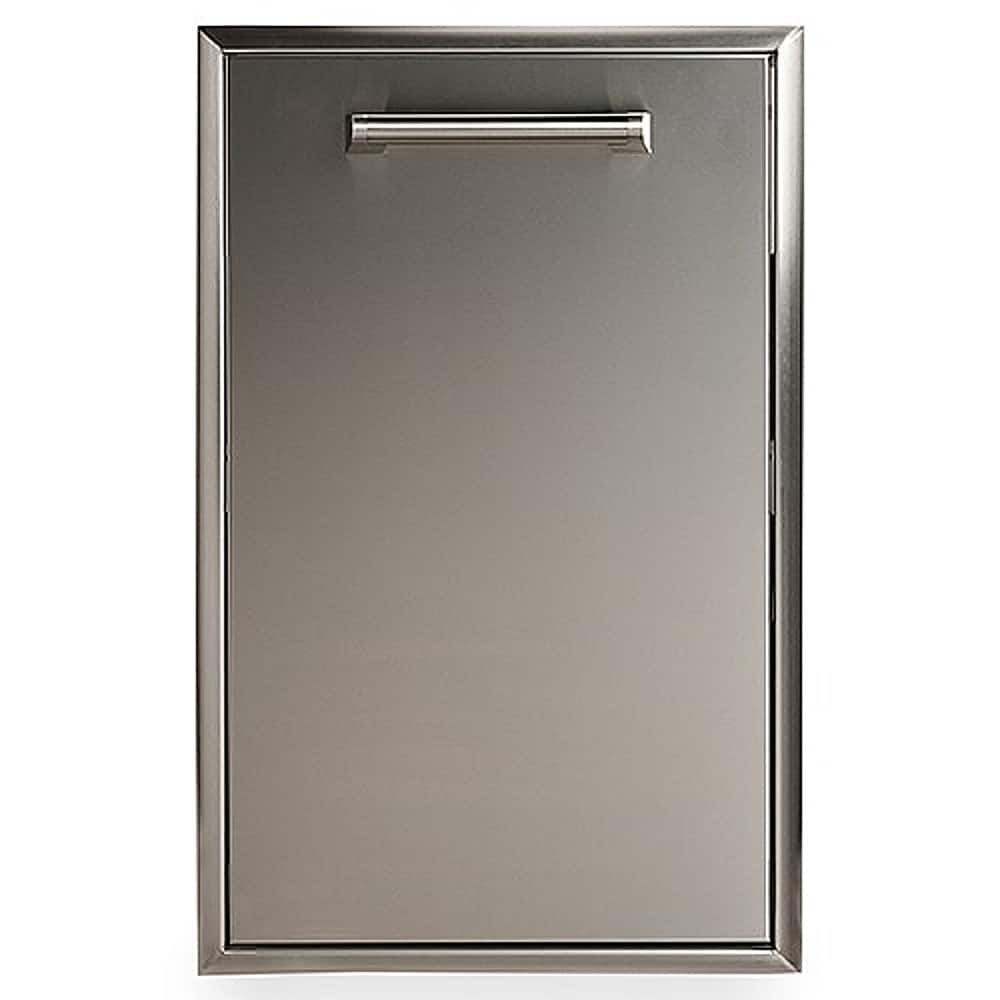 Angle. Coyote Outdoor Living - Pull Out Trash and Recycle - Stainless Steel.