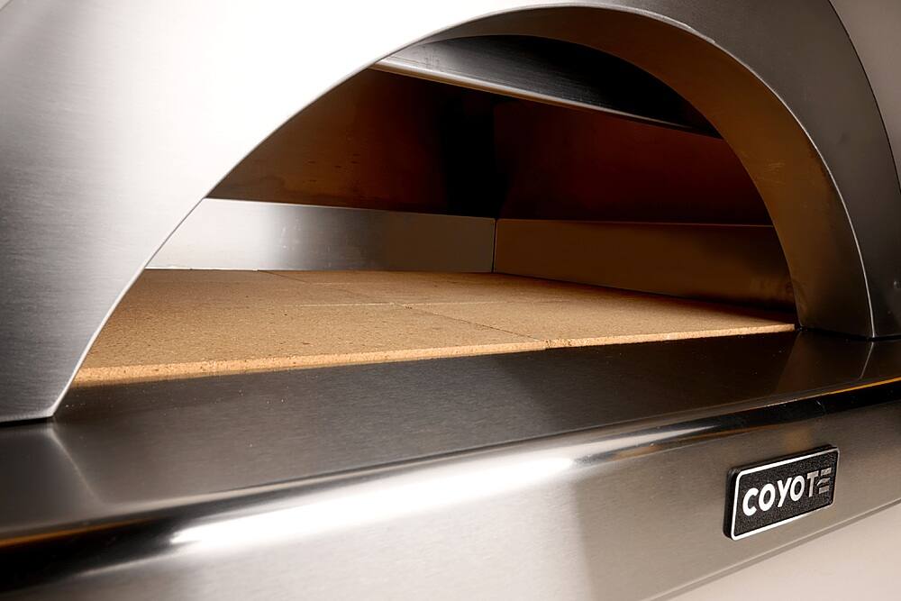 Alt View 13. Coyote Outdoor Living - The DUOMO 40" wood-fired outdoor pizza oven - Matte Black.