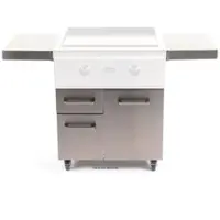 Coyote Outdoor Living - Cart for Coyote 30" Flat Top - Stainless Steel - Angle_Zoom