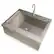 Left. Coyote Outdoor Living - Farmhouse Outdoor Sink - Stainless Steel.