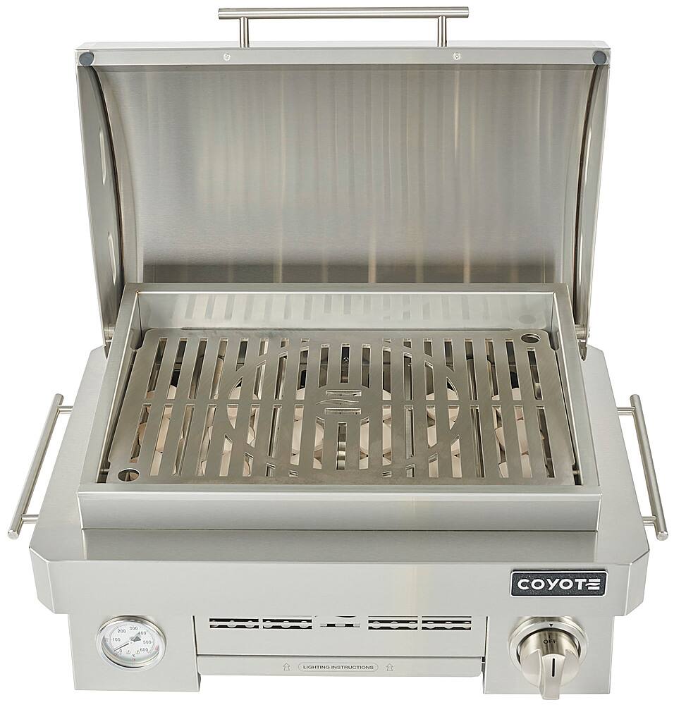 Alt View 11. Coyote - Coyote LP Portable Grill - Stainless Steel.