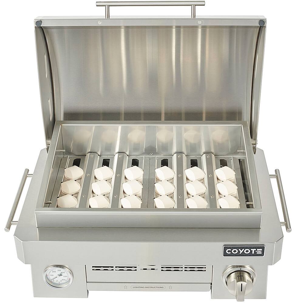 Alt View 13. Coyote - Coyote LP Portable Grill - Stainless Steel.