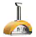 Angle. Coyote Outdoor Living - The DUOMO 40" wood-fired outdoor pizza oven - Yellow.
