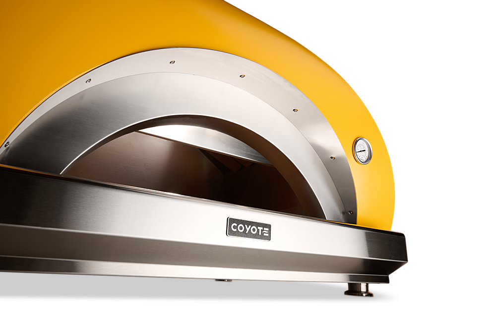 Alt View 16. Coyote Outdoor Living - The DUOMO 40" wood-fired outdoor pizza oven - Yellow.