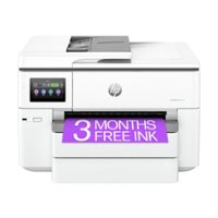 HP - OfficeJet Pro 9730e Wireless All-In-One Wide Format Inkjet Printer with 3 Months of Instant Ink Included with HP+ - White - Front_Zoom