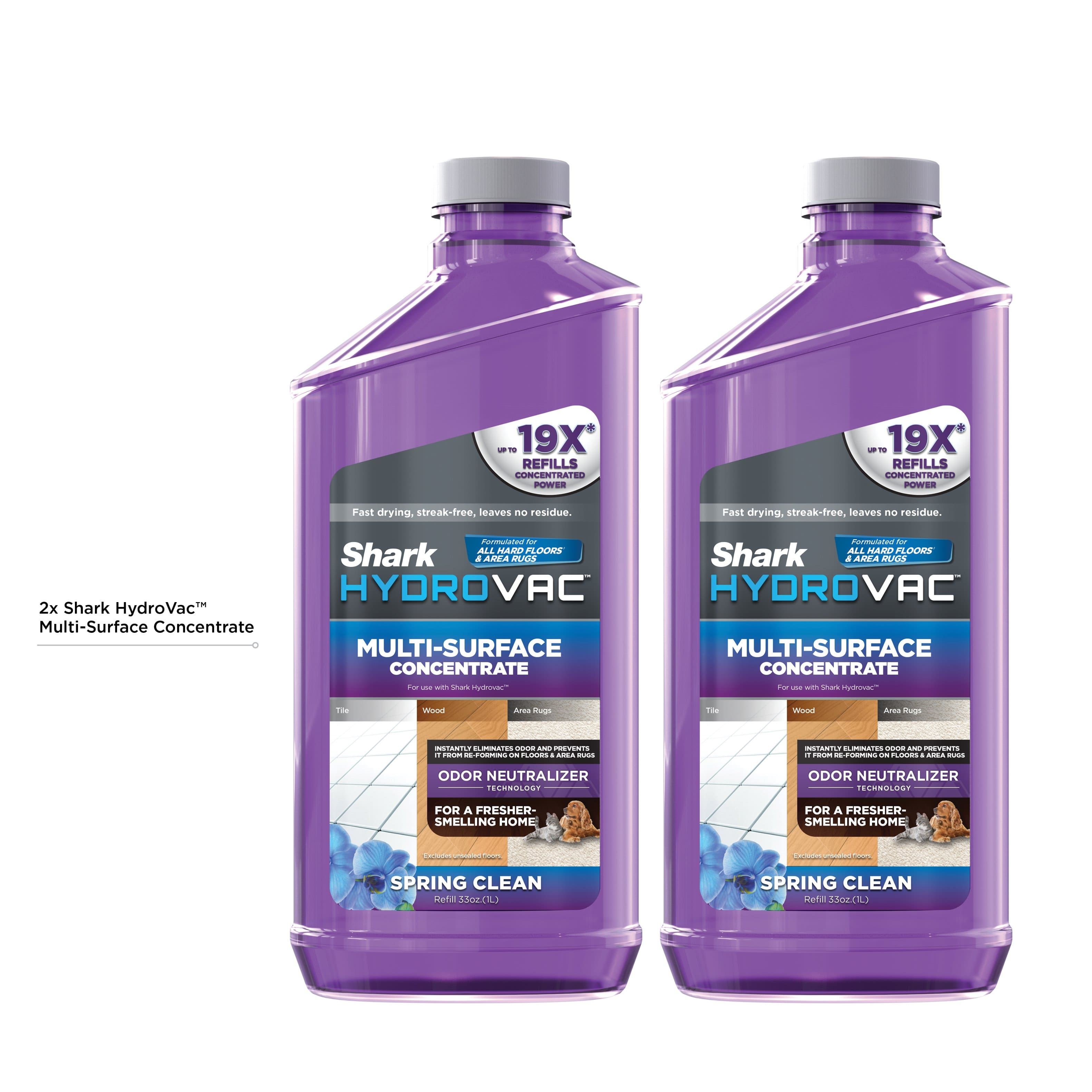 Alt View 14. Shark - HydroVac 2-pack Multi-Surface Concentrate with odor neutralizer for sealed hard floors and area rugs.