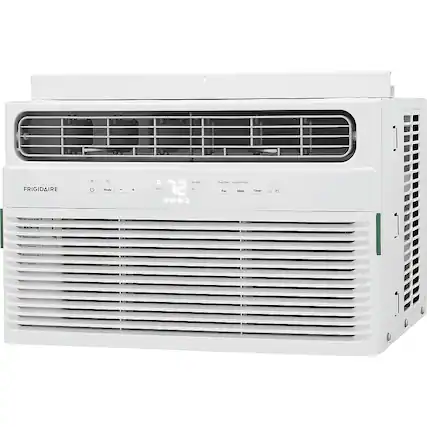 Front. Frigidaire - 8,000 BTU Smart Window Air Conditioner with Wi-Fi and Remote - White.