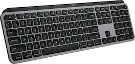 Logitech - MX Keys S for Mac Advanced Full-size Wireless Scissor Keyboard with Backlit keys for MacBook, iMac, iPad - Space Gray
