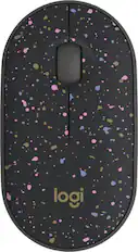 Front. Logitech - M340 Limited Edition Wireless Optical Ambidextrous Mouse with Silent Clicks - Speckles.