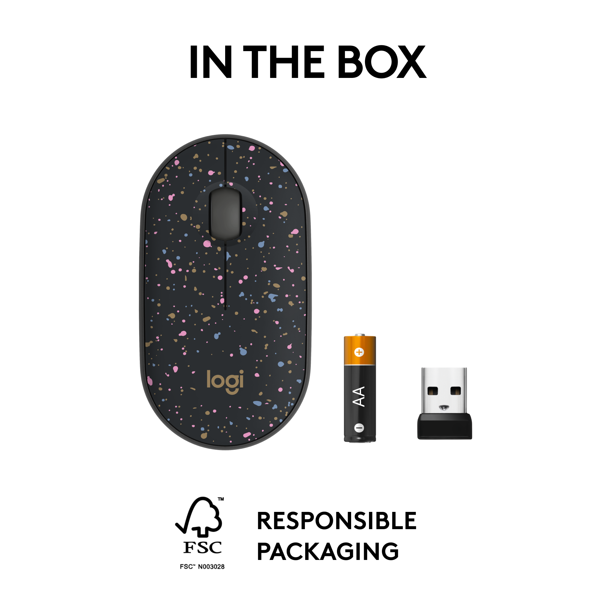 In the box, Logi + AA I 1 Responsible FSC Packaging FSC N003028.