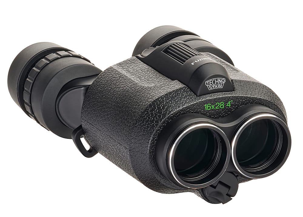 Angle. Fujinon - Fujinon Techno-Stabi TS16x28WP Compact Binoculars with Electronic Stabilization - Black.