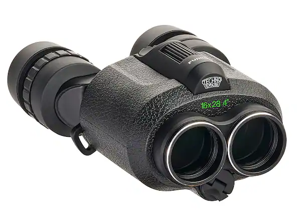 Angle. Fujinon - Fujinon Techno-Stabi TS16x28WP Compact Binoculars with Electronic Stabilization - Black.