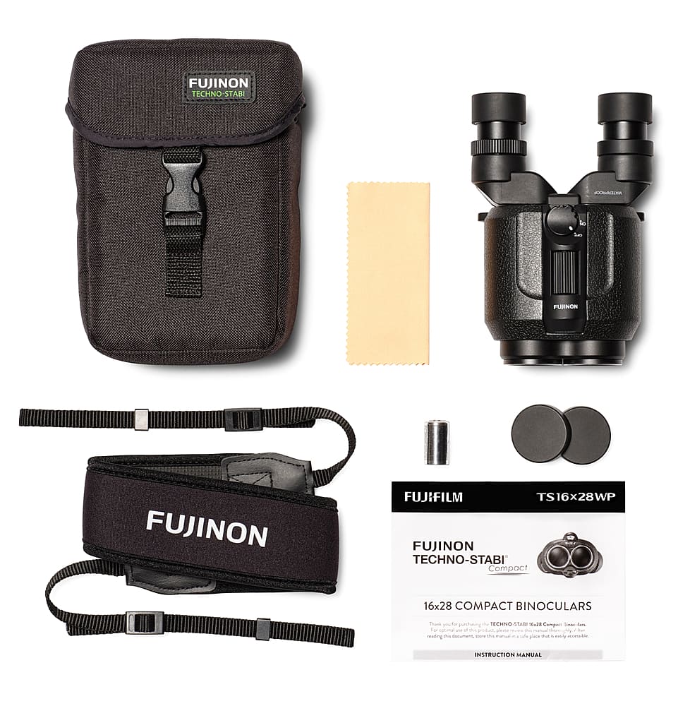 Alt View 27. Fujinon - Fujinon Techno-Stabi TS16x28WP Compact Binoculars with Electronic Stabilization - Black.