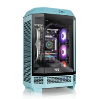Thermaltake - LCGS Reactor i480S Gaming Desktop - Intel Core i7-14700KF - 32GB RGB Memory - NVIDIA GeForce RTX 4080 Super - 2TB SSD - Turquoise - Front_Zoom
