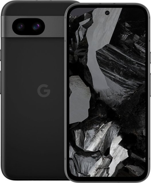Front. Google - Pixel 8a 5G 128GB (Unlocked) - Obsidian.