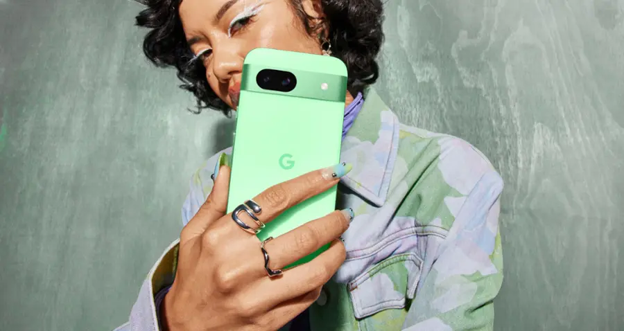 Alt View 15. Google - Pixel 8a 5G 128GB (Unlocked) - Aloe.