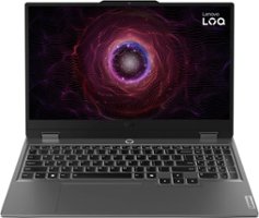Lenovo - LOQ 15.6" Gaming Laptop FHD - AMD Ryzen 5 7235HS with 12GB Memory - NVIDIA GeForce RTX 3050 6GB - 512GB SSD - Luna Grey - Front_Zoom