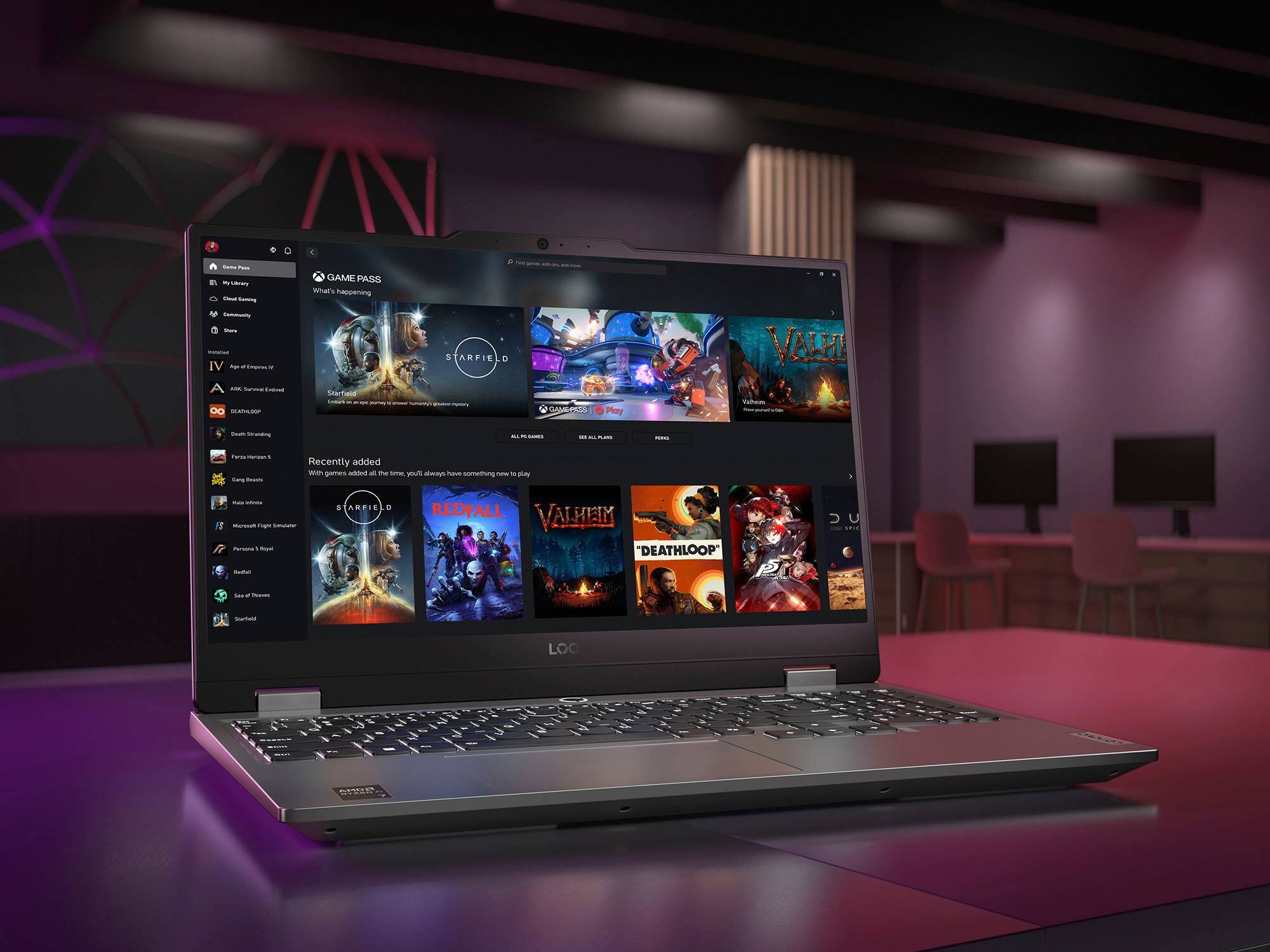 Alt View 3. Lenovo - LOQ 15.6" Gaming Laptop FHD - AMD Ryzen 5 7235HS with 12GB Memory - NVIDIA GeForce RTX 3050 6GB - 512GB SSD - Luna Grey.