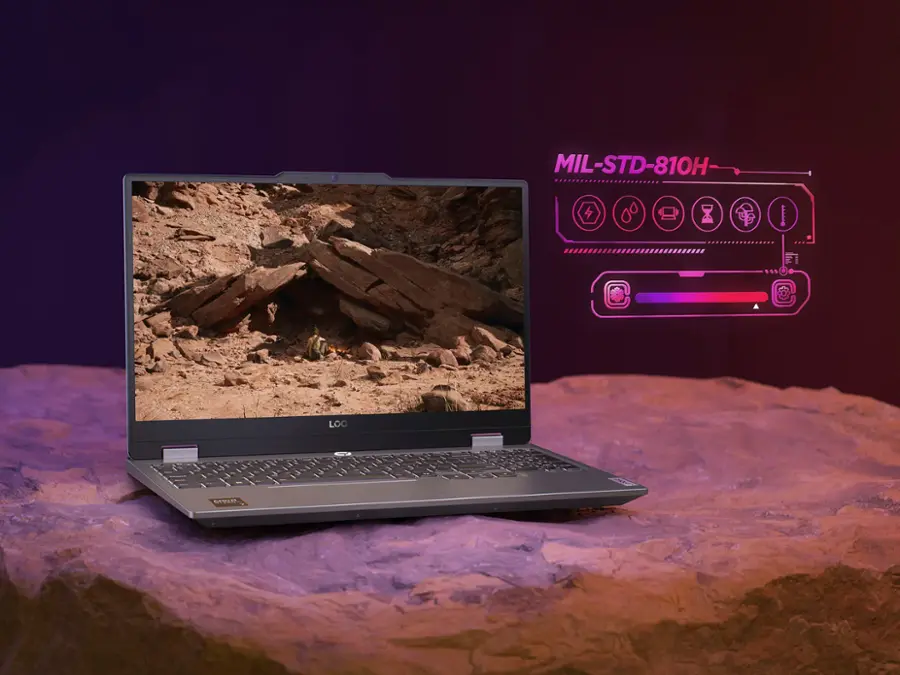 Alt View 7. Lenovo - LOQ 15.6" Gaming Laptop FHD - AMD Ryzen 5 7235HS with 12GB Memory - NVIDIA GeForce RTX 3050 6GB - 512GB SSD - Luna Grey.
