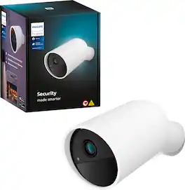 Philips - Hue Battery Security Camera - White
