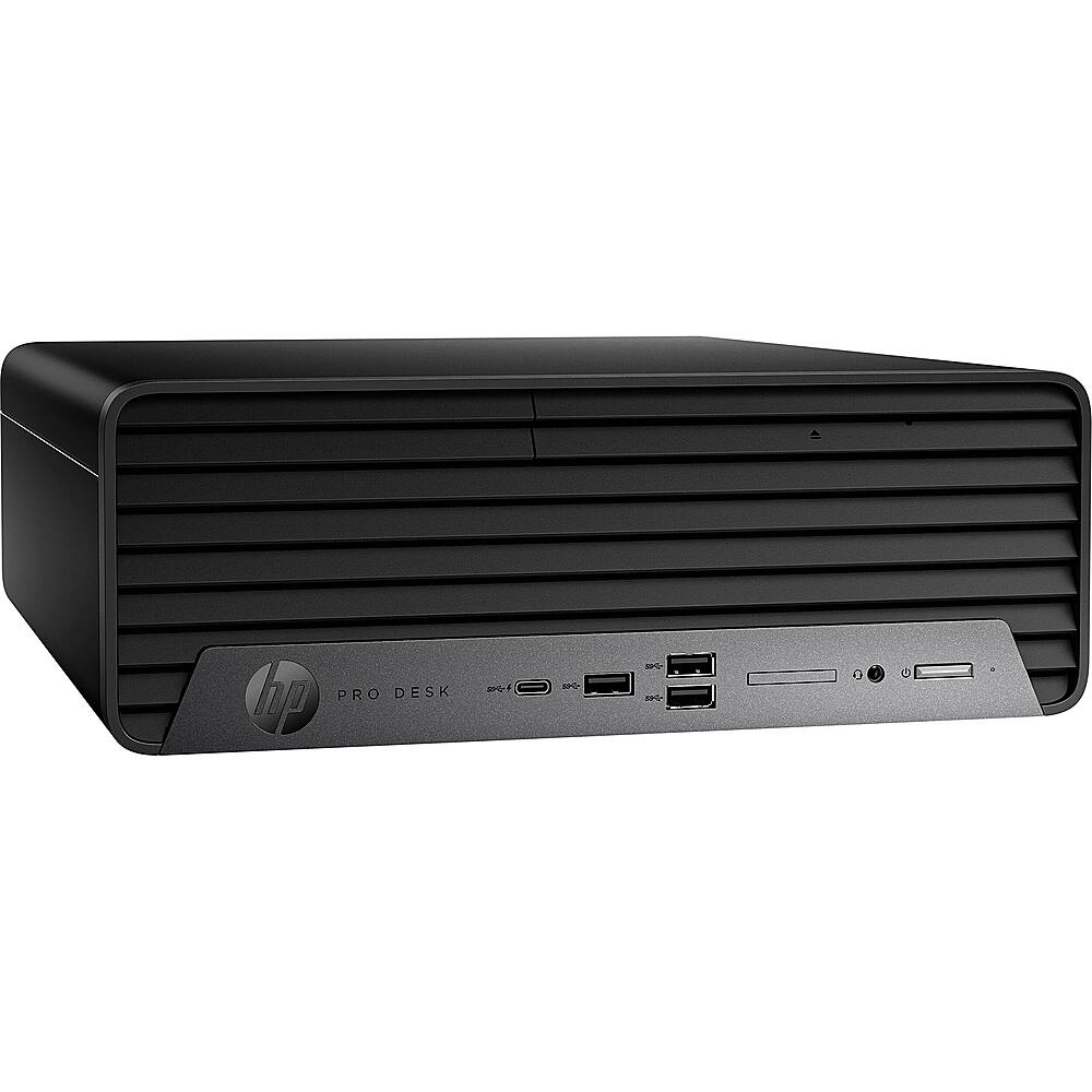 Angle View: HP - Pro 400 G9 SFF Desktop - Intel Core i5 - 8GB Memory - 256GB SSD - Black