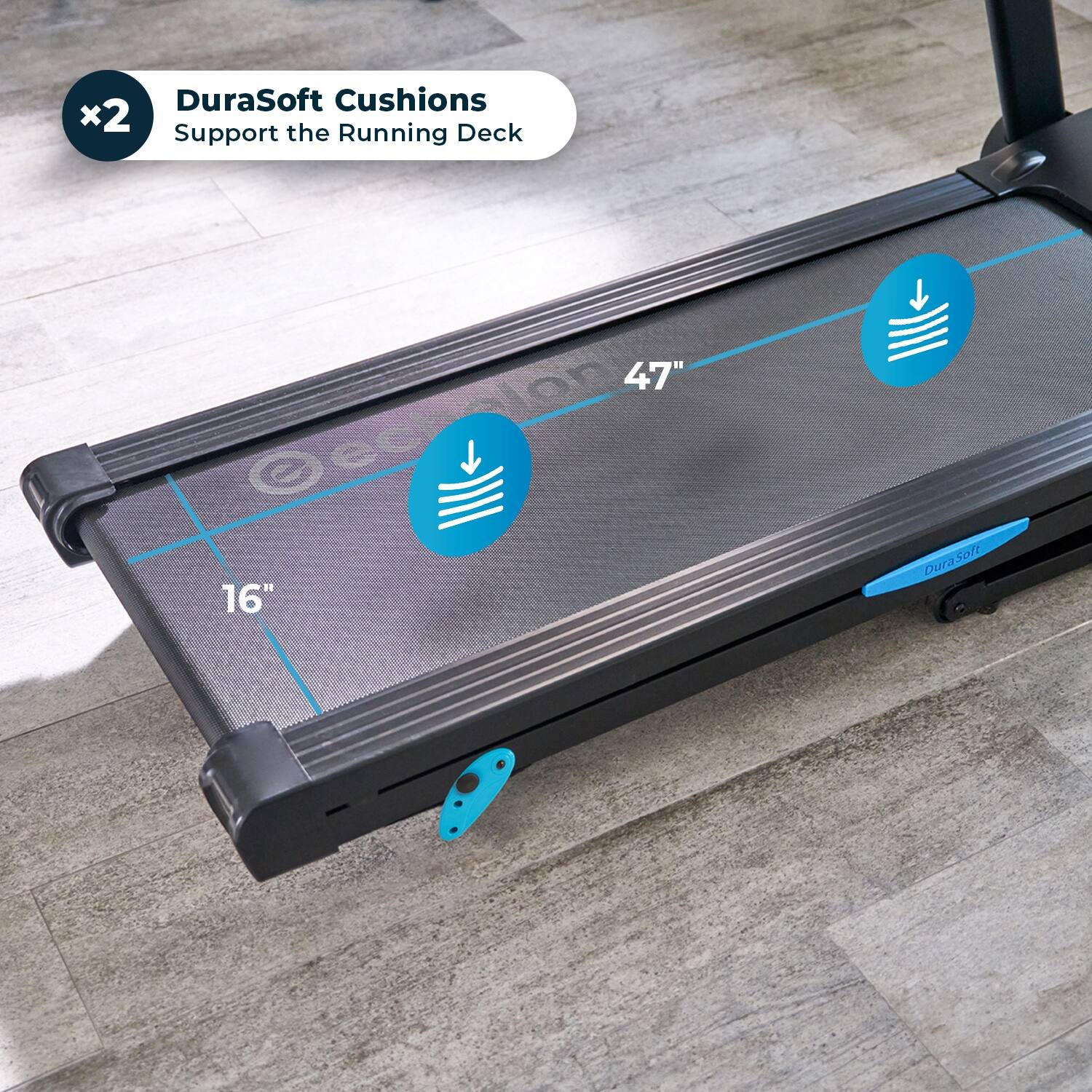 DuraSoft Cushions x2 the Deck Support Running 47" 16" DuraSoft Soft Cushions