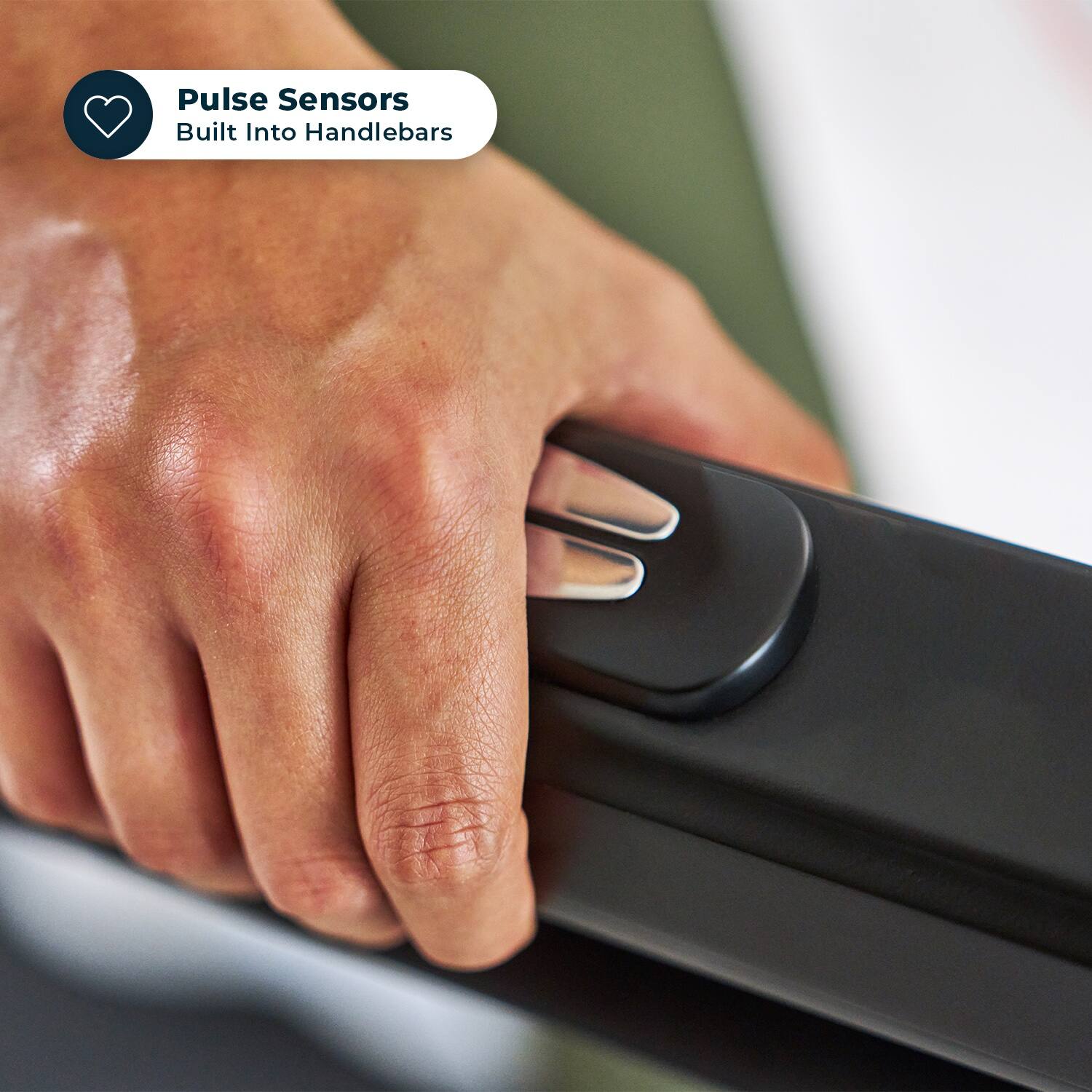 Pulse Sensors Built Into Handlebars