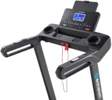 Echelon - Stride 30 Sport Smart Foldable Exercise Treadmill with Cushioned Deck - Black - Front_Zoom