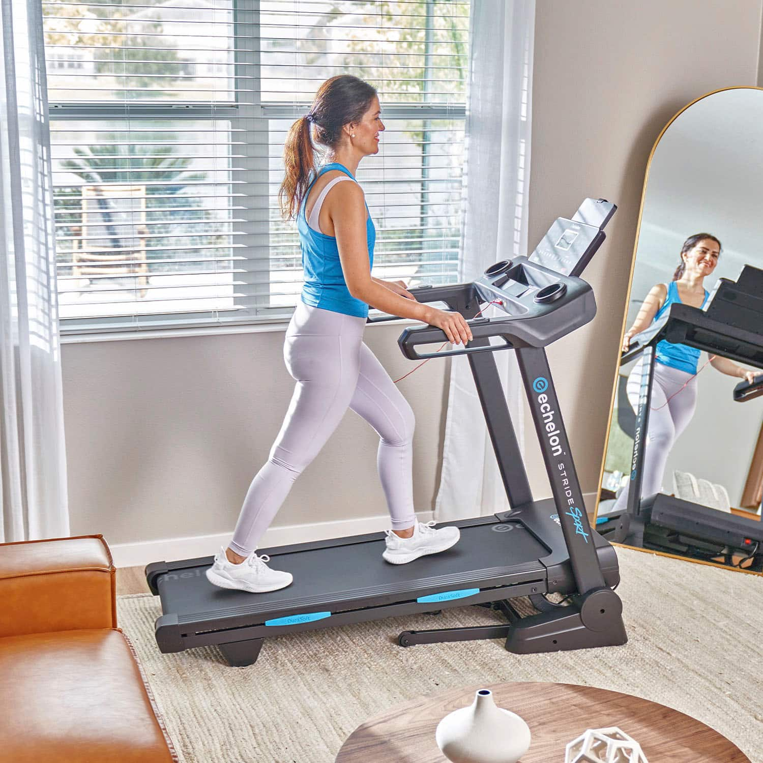 Customer Reviews Echelon Stride 30 Sport Smart Foldable Exercise Treadmill with Cushioned Deck