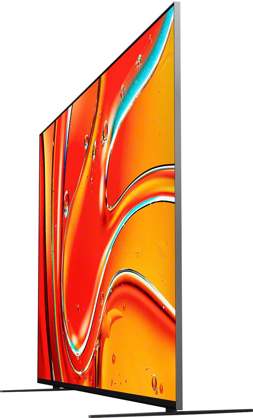 Angle. Sony - 75" class BRAVIA 7 Mini LED QLED 4K UHD Smart Google TV - Black.