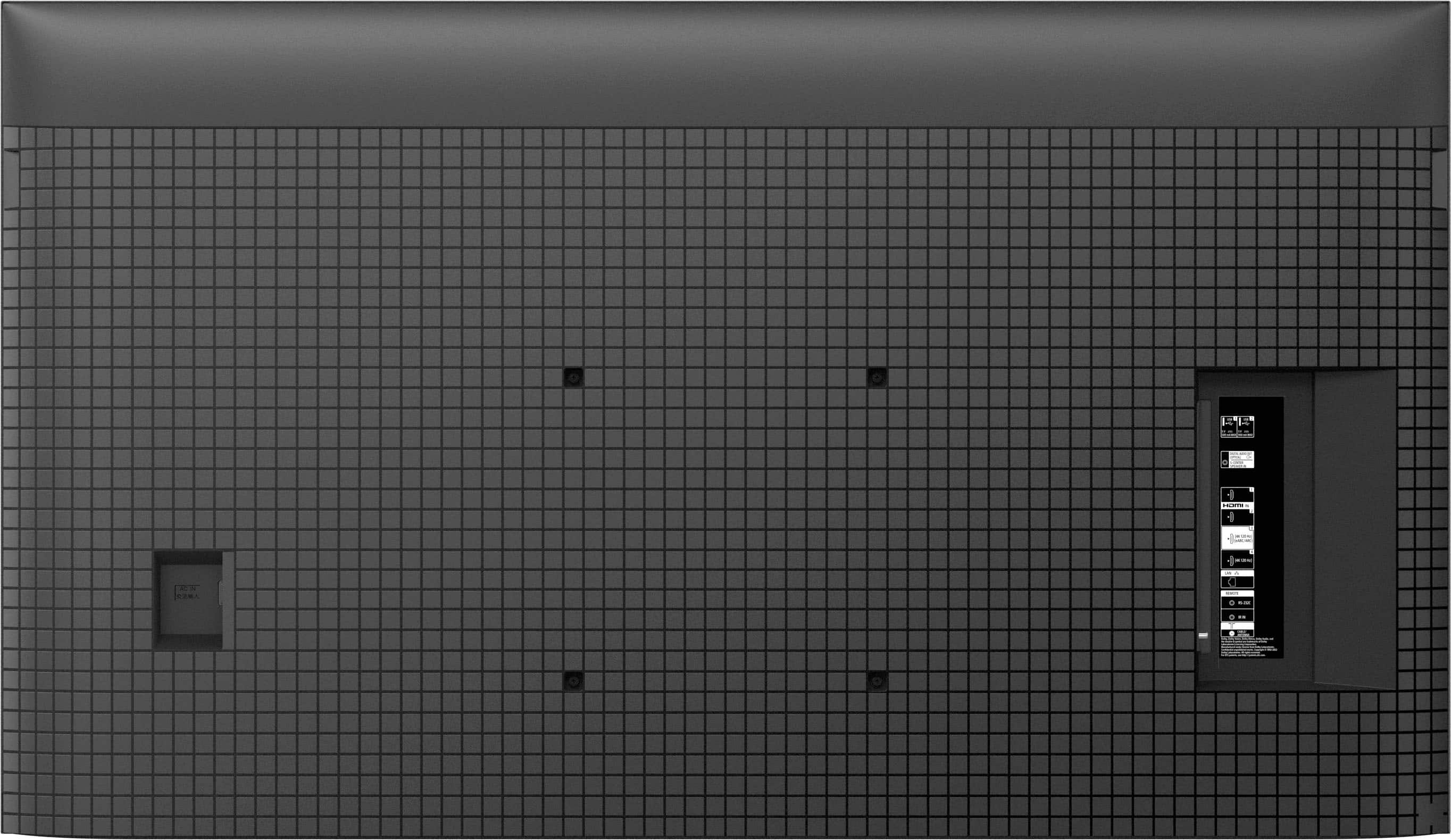 Back. Sony - 55" class BRAVIA 7 Mini LED QLED 4K UHD Smart Google TV - Black.