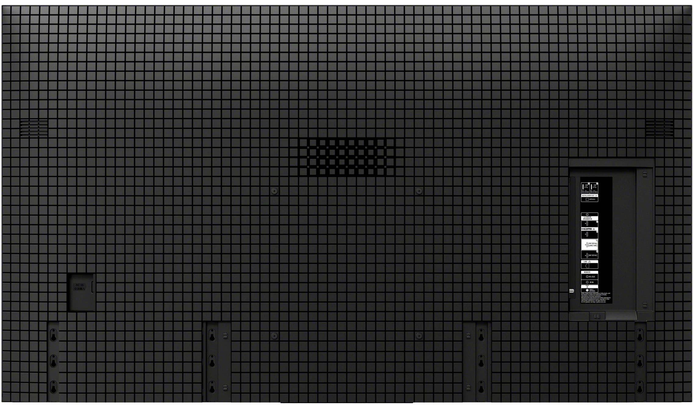 Back. Sony - 77" Class BRAVIA 8 OLED 4K UHD Smart Google TV - Black.