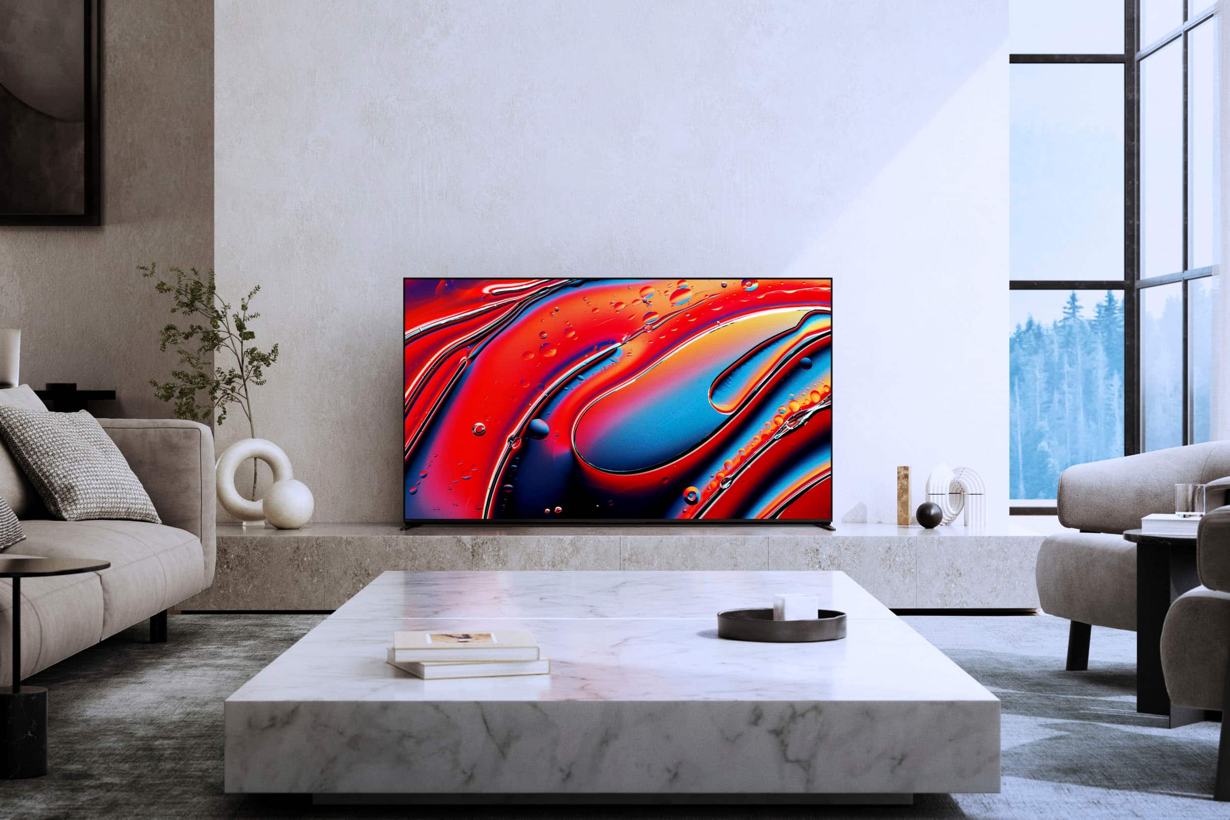 Alt View 12. Sony - 85" Class BRAVIA 9 Mini LED QLED 4K UHD Smart Google TV - Black.