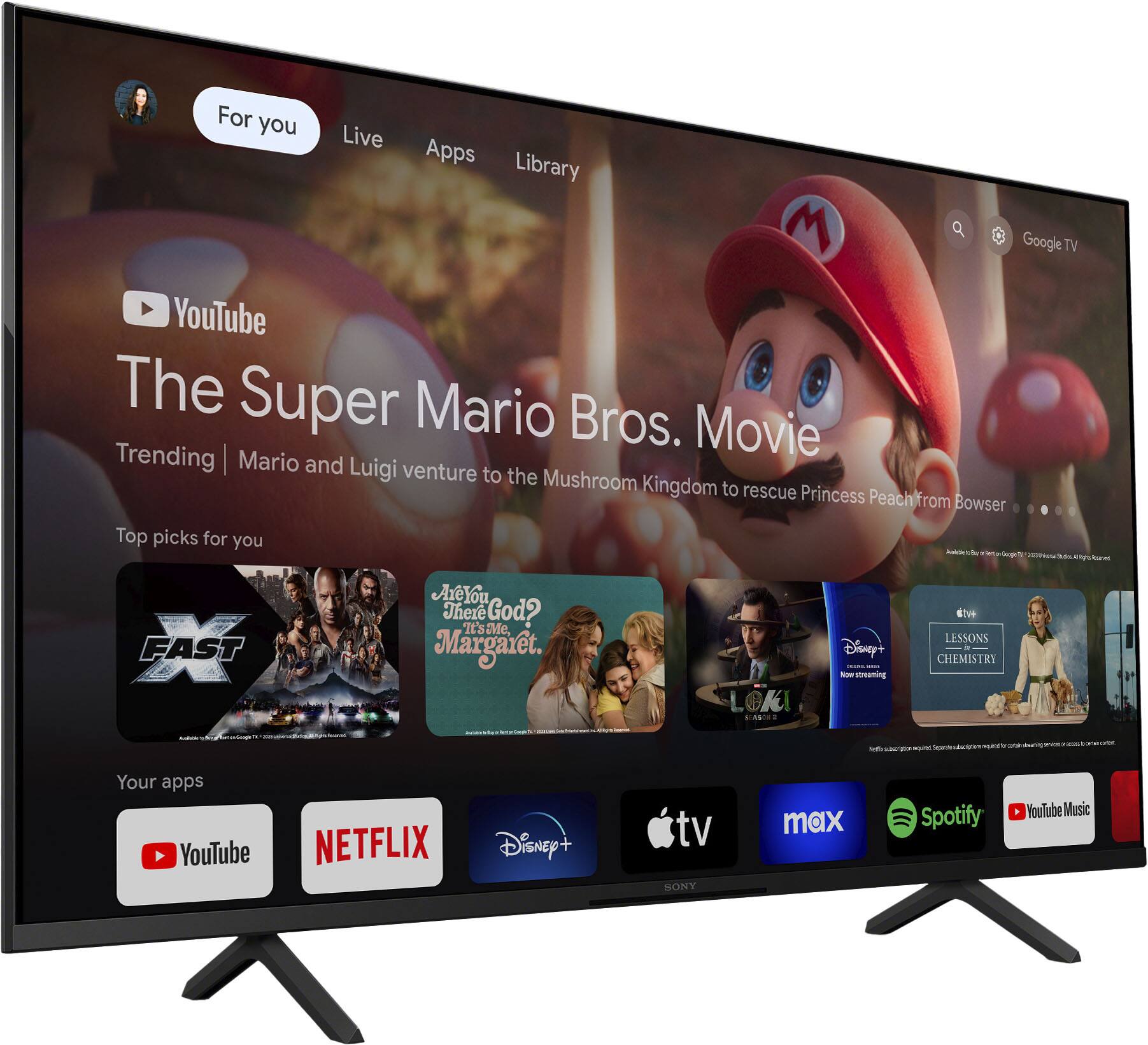Sony 43" Class BRAVIA 3 LED 4K HDR Smart Google TV K-43S30, 2024 Model gallery view