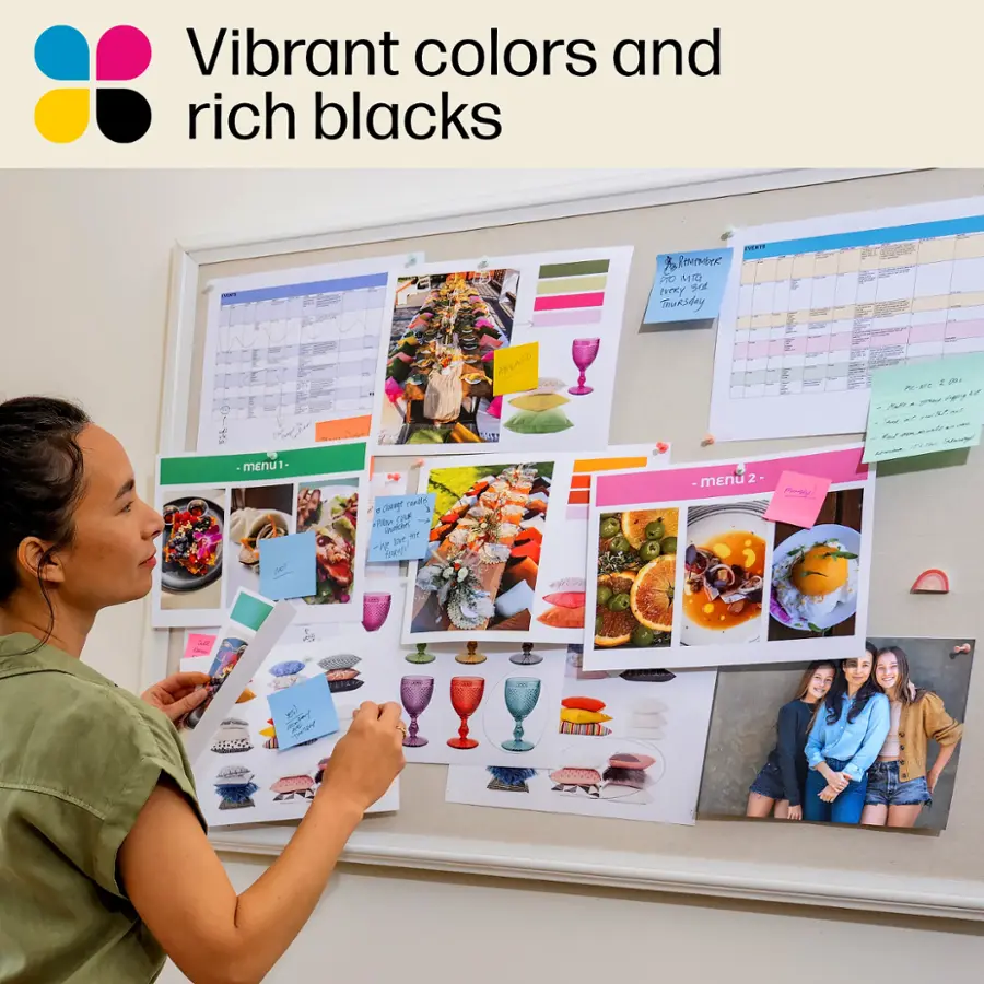 Vibrant Colors and Rich Blacks.