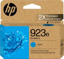 HP - 923e EvoMore Ink Cartridge - Cyan - Front_Zoom