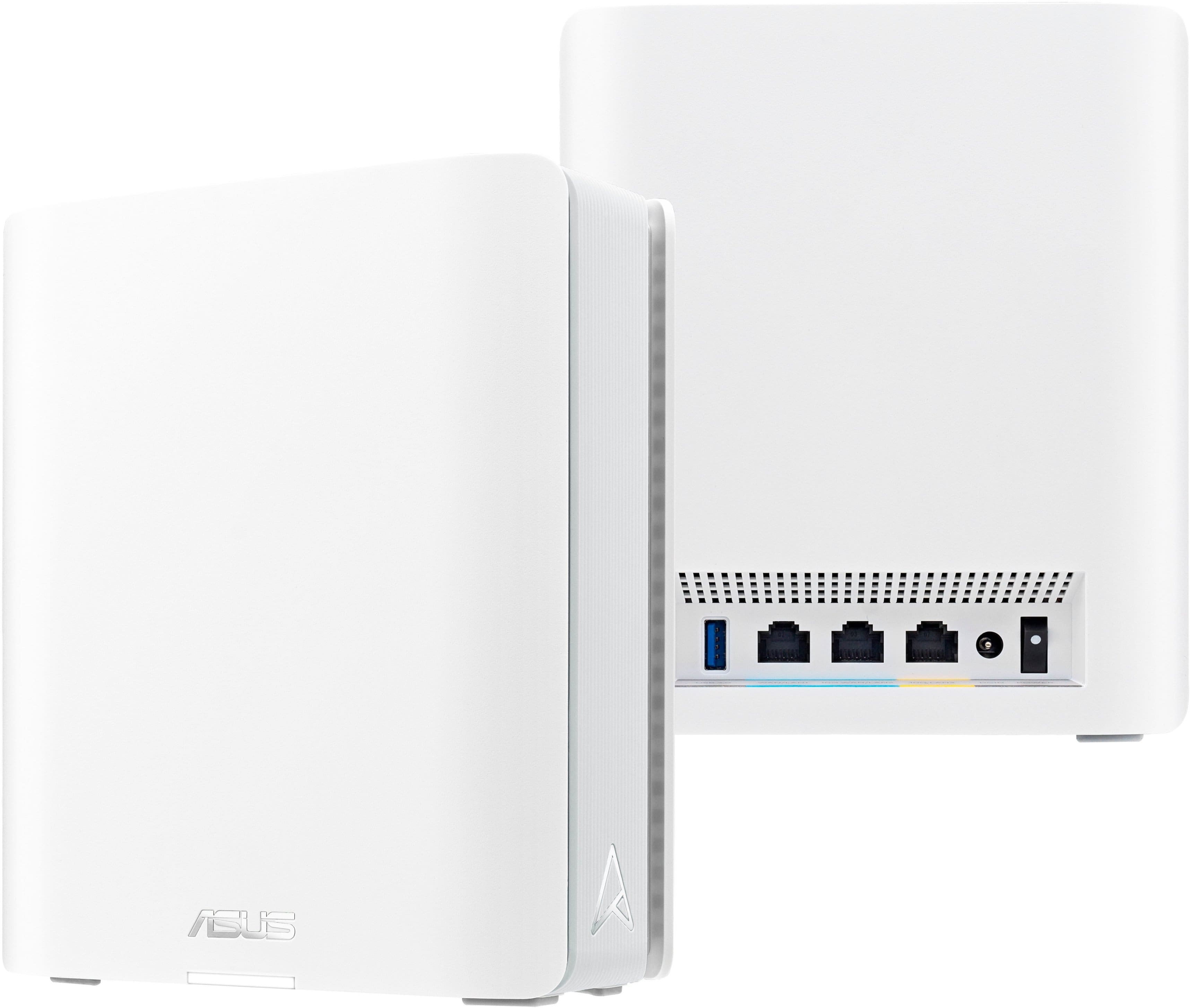 Alt View 16. ASUS - ZenWiFi BE11000 Tri-Band Mesh Wi-Fi 7 System (3-pack) - White.
