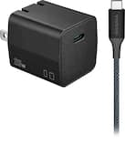 Insignia™ - 25W Compact Wall Charging Kit for USB-C Smartphones, Tablets and More - Black