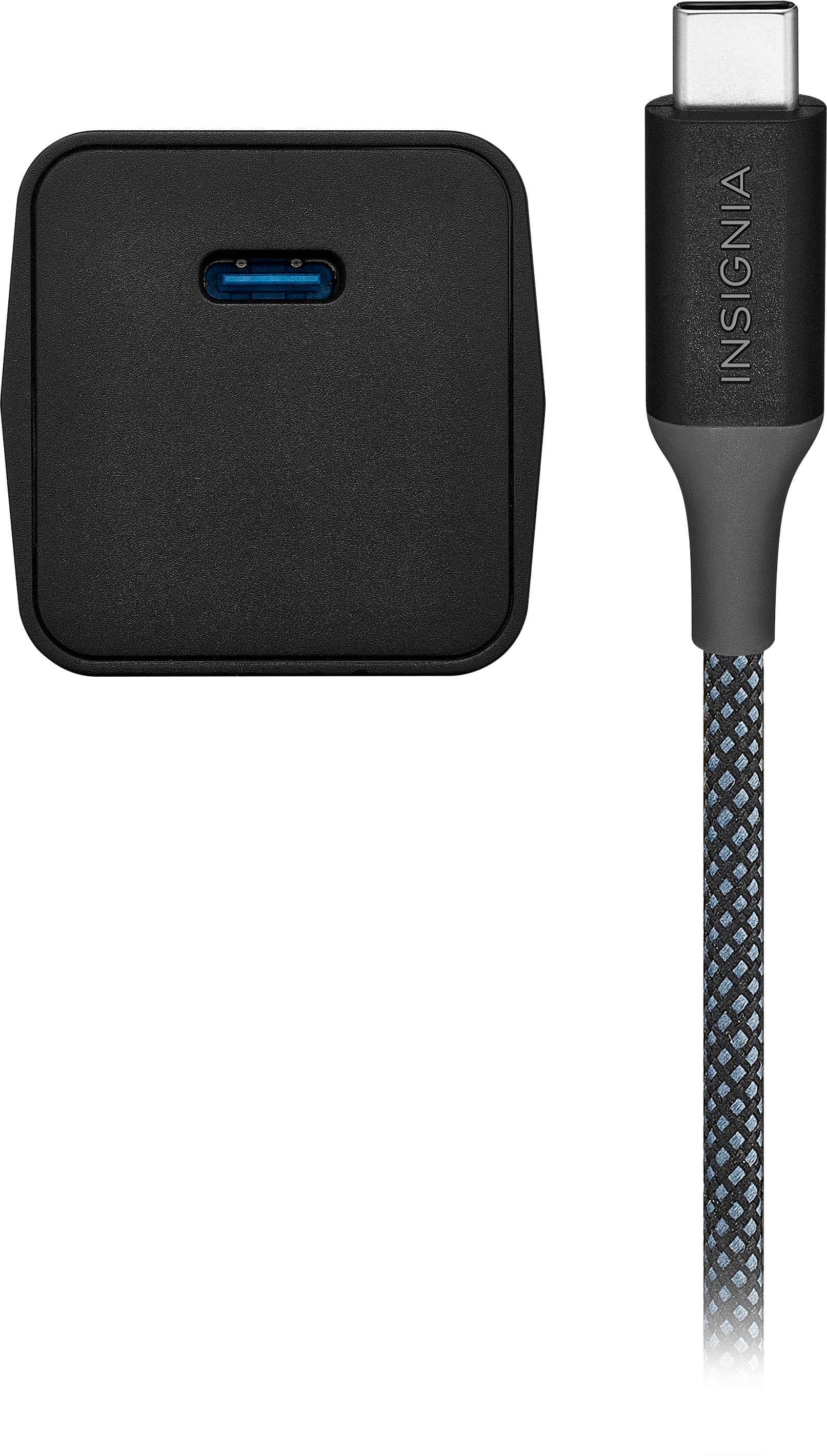 Alt View 11. Insignia™ - 25W Foldable Compact Wall Charging Kit for USB-C Smartphones, Tablets and More - Black.